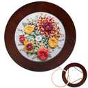 XEmbro 6 Inch Embroidery Hoop Frame for Hanging Christmas Sewing Ornaments, Decorative Embroidery Frame for Display Finished Embroidery & Cross Stitch Arts