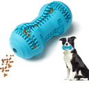 Dog Chew Toy for Teething Chewers,Tough Durable Natural Rubber Bone with Toothbrush,Indestructible for Aggressive Chewers Dental Oral Care for Small, Medium and Large Dogs