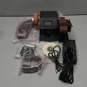 Knife Sharpening Belt Sander Electric Sander 1.2x15in Mini Electric Belt Grinder Variable Speed with 15PCS Abrasive Belt for Wood Metal Knife Leather