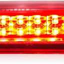 LESAUCE 2025 Upgraded 3rd Third Brake Light for 1999-2006 Chevrolet (Chevy) Silverado GMC Sierra 1500 2500 3500 HD Classic LED Cargo Light High Mount Stop light, Chrome Housing Red Lens