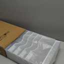 16 Tier Hanging Wall File Holder, Metal A4 Wall Mounted Document Holder, Vertical Hanging Mail Organizer, Magazine Storage Rack with Tray for Office Home Classroom, White