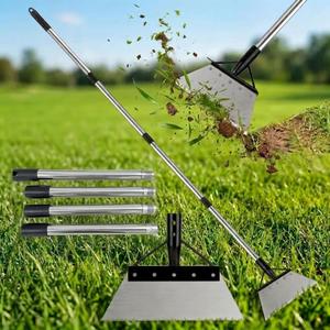 Garden Cleaning Shovel, Stainless Steel Weed Scraper Tool