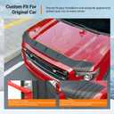 powoq Hood Protector Compatible with 2019-2026 GMC Sierra 1500 Deflector Upgraded TPE Shield Hood Deflector Replacement for 2019-2026 GMC Sierra 1500 Accessories