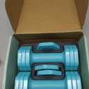 EQUIPRO Adjustable Dumbbell Set, 4 in 1 Free Weights Dumbbells Set for Women, Weights for Women at Home, 2lb 3lb 4lb 5lb with TPU Soft Rubber Handle for Home Gym Exercise Training