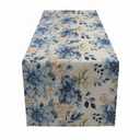 Blue Poinsettia Christmas Table Runners