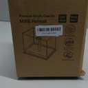 Mini-Helmet-Display-Case, UV Protection Acrylic Display Case Souvenirs and Collectibles Box for MINI Football Helmets with Black Base & Riser (Black Base & Riser, Stackable)