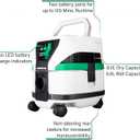Metabo HPT MultiVolt Wet/Dry Vacuum | Tool Body Only | Optional 36V MultiVolt Batttery or AC Adapter Sold Separately | 2.1 Gallon Capacity Dry | 1.6 Gallon Capacity Wet | Brushless | RP3608DAQ4, White