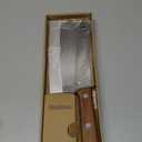 Chinese Cleaver Knife 8 Inch Professional Meat Cleaver Chefs Knife 90Cr18MoV Clad Steel Vegetable Knife Non-stick Rosewood Handle for Homes Restaurants Caidao