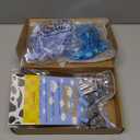 Geelin 12 Sets Swing Pacifier Baby Shower Games Funny Gender Reveal Games, Include 1 Wooden Sign and 12 Plastic Pacifiers for Bridal Baby Shower Gender Reveal Party Women Men(Story,Blue)