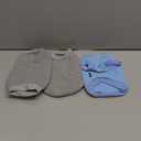 3 Pack Dog Shirt for Small Dogs Girl Boy Dog Clothes Warm Soft Sweatshirt Outfit for Dogs Cats Pet Apparel (Grey+Navy+Blue, XX-Small)