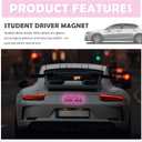 2PCS Student Driver Magnet for Car,Highly Reflective & Strong Magnetic Student Driver Sticker for Car,Removable Please Be Patient New Drivers Magnet for Cars Door/Trunk/Bumper