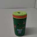 Zak! Designs Jungle Joy Antimicrobial Stainless Steel Double Wall Leakproof Straw + Tumbler