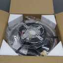 13 Inchs Low Profile Ceiling Fans with Lights with Remote Dimmable 36W 3000-6000K LED Fan with Light,Modern Silent Ceiling Fans Flush Mount for Bedroom Living Room (Wooden+Black)