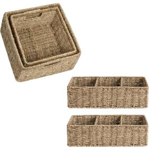StorageWorks Seagrass Storage Baskets
