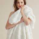 Bedsure GentleSoft King Size Blanket for Bed - Super Soft Cozy Blankets for Women Men Girls, Large Fuzzy Fleece Throw for Bedroom Decor, White,108x90 Inches