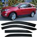Tape On Window Visors Rain Guards Car Sun Shade Vent for 2018-2024 Chevrolet(Chevy) Equinox,Side Vent Window Wind Deflectors Guard Shade for Equinox 18-24,Sun Visor for Car,4-Pieces Set