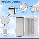 Waterproof Outdoor Project ABS Plastic Junction Box IP67 Weatherproof Dustproof Enclosure with Hinged Cover, Mounting Plate,Wall Brackets for Power Project (11"X7.5"X5.5")