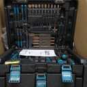 Tool Kit with 21V Cordless Drill - Sundpey 255-PCs Portable Complete General Basic Home and Auto Repair Tool Set with Drawer for Handyman & Diyer & Homeowner - Power Drill with 2 x 2.0Ah Batteries