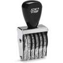 KTWT 1.5" Rubber Stamp Line Dater, Date Stamp, Office Stamp, Rotating Stamp 3/16" (5mm)