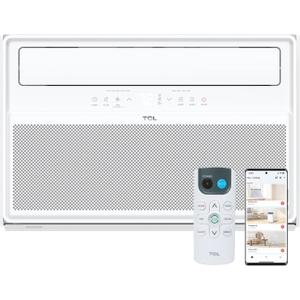 TCL 12,000 BTU Q-Series Smart Inverter Window AC with Heat Pump, Ultra-Quiet, up to 67% Energy Saving, 115V, Compatible with Alexa/Google Assistant/Apple Homekit/Matter, Cools up to 550 Sq. Ft. (White)