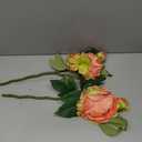 2 PCS Premium White Peonies Artificial Flowers,19.2Fake Faux Silk Peonies for Centerpieces Wedding Home Decor (2, Coral)