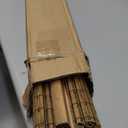 LazBlinds No Tools No Drill Cordless Bamboo Roman Shades, Light Filtering Window Treatment, Roll Up Bamboo Blinds for Windows 30.5'' W x 64'' H, Eastfield Teak