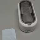 Ultrasonic Jewelry Cleaner, 48KHz Ultrasonic Cleaner Machine for Jewelry, Eyeglasses, Rings, Watch Strap, Dentures-Dual Cleaning Modes, 304 Stainless Steel Tank (White)