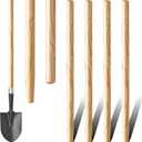 Menkxi 4 Pcs Wooden Shovel Handle Ash Replacement Handle for Long D Handle Shovels Replacement Tool Handle