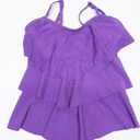 Girls Tankini Swimsuit 2 Piece Tiered Ruffle Bathing Suit Teen Girl Swimsuit 7-8Y