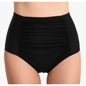 T1FE 1SFE Women High Waisted Bikini Bottoms Tummy Control Swimsuit Bottoms Ruched Full Coverage Swim Bottom High Rise, Small