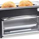 Hamilton Beach 2-in-1 Countertop Toaster Oven & Long Slot 2 Slice Toaster, Compact Retro Design,