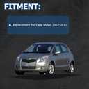 WFLNHB 1 Pair of Fog Lights Kit Replacement for Toyota Yaris Sedan 2007-2011 Fog Bumper Fog Lamps Passenger & Driver Side
