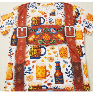 Mens Oktoberfest Shirt, Novelty Oktoberfest Tshirt, Beer Shirt, Bavarian Outfits German Costume Lederhosen T-Shirt 3XL