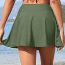 Aqua Eve Women Swim Skirt Tummy Control Swimsuit Skirt High Waisted Bathing Suit Bottom (Available in Plus)