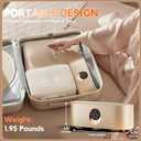 Portable Clothes Dryer, Clothes Dryer Hold 12 Items Up, With Time SettingRemote Control, Portable Dryers For Laundry, Apartments, RV, Travel, Low noiseEnergy Saving (White)