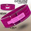 RAD Weight Lifting Belts Powerlifting and Weightlifting Belt with Lever Buckle, 10mm (Pink, XL)