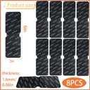 Rug Carpet Non Slip Grippers 8PCS, Reusable Non-Slip Rug Pads, Strong Adhesive Rug Stickers, Double Sided Mat Corner Gripper Tape, Grippers for Area Carpet, No Damage Removable for Hardwood Floors