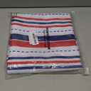 Outdoor Tablecloth with Umbrella Hole and Zipper, 4th of July Tablecloth Red and Blue Patriotic Table Cloth, Rectangle 60102 Inch Waterproof Fade Resistant for Memorial Day Independence Day