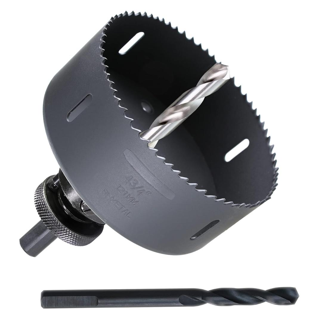 4-3/4 inch 121mm HSS Bi Metal Hole Saw Cutter for Wood Metal
