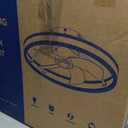 LUDOMIDE Flush Mount Ceiling Fan, Ceiling Fans with Lights and Remote, 6 Winds Speeds, 20” Low Profile Ceiling Fan 30006000K Dimmable LED Light for Bedroom, Living Room, Dining Room and Kitchen