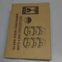 Small Glass Containers 6 Pack, 6 oz Reusable, Airtight, Leakproof Mini Food Storage Containers with Lids