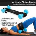 Hip Thrust Belt for Dumbbells, Kettlebells & Barbells  Adjustable Anti-Slip Exercise Belt for Glute, Waist & Core Training  EVA Fitness Belt for Home & Gym Workouts