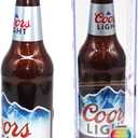 Coors Light Bottle Shape Bluetooth Speaker with High-Fidelity Stereo, Splash Proof, 6H Playtime & AUX Port - Ideal for Outdoor, Indoor Parties, Camping, Beach, Pool Compatible for iPhone & Android