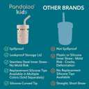 Pandaloo® Smoothie Cups for Kids - Stainless Steel Toddler Tumbler with Straw, Sippy Cup for Smoothies - BPA-Free, Toddler Snack Cups, 10 oz
