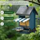 Squirrel Proof Metal Hanging Bird Feeder for Outdoors, 5LB | Weight-Activated, Easy to Fill & Clean, Cardinals & Finches, Wild Bird Feeder, Heavy Duty