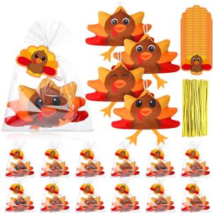 20 Set Thanksgiving Fall Turkey Plush Stuffed Animal with Cards Bulk 4.5 Inch Mini Plush Turkey Toy Gifts Small Cute Soft Stuffed Toys for Kids Thanksgiving Party Favors Home