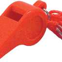 100 Pieces Emergency Whistles with Lanyard Safety Survival Whistles Loud Blast for Safety Camping Hiking Boating Hunting Survival Rescue Signaling (Orange)