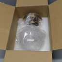 DSMJFU Brass Semi Flush Mount Ceiling Light, Small Hallway Light Fixture, Vintage Close to Ceiling Light Fixture for Bathroom, Entryway, Foyer, Closet (Gold)