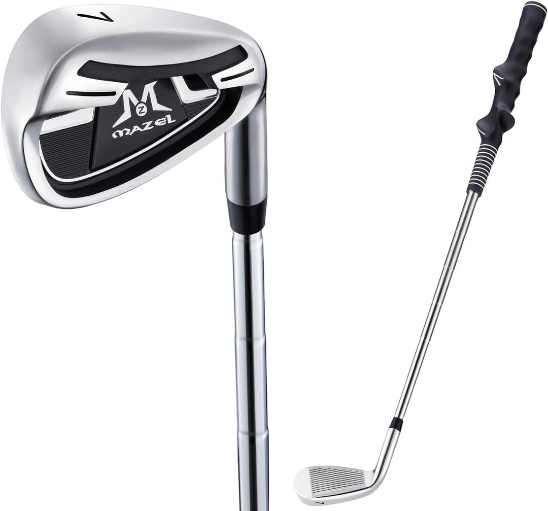 MAZEL Short 7 Iron Golf Club for Kids Boys & Girls Aged 6-9 Years - Junior Practice Golf Iron, 24.5 Inch
