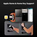Aqara Smart Lock U100, Fingerprint Keyless Entry Door Lock with Apple Home Key, Touchscreen Keypad, Bluetooth Electronic Deadbolt, IP65 Weatherproof, Supports Apple HomeKit, Alexa, Google, IFTTT, Gray